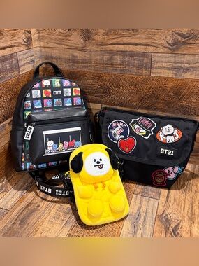BTS BT21 Bag 3 Piece Bundle